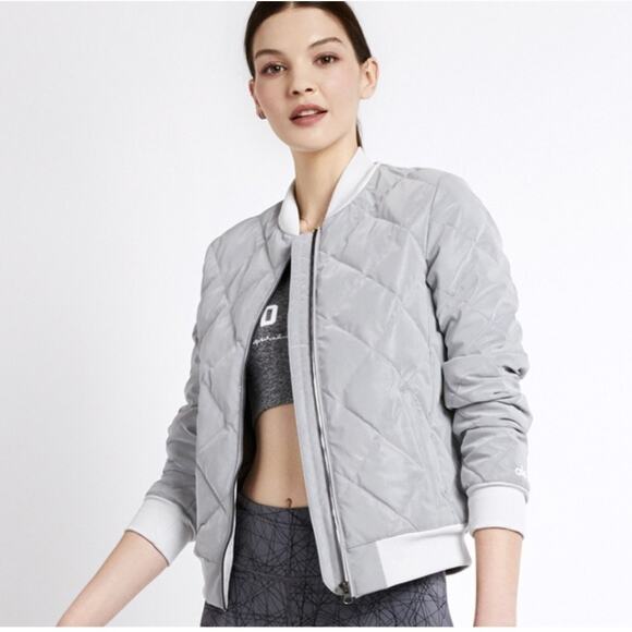 Alo Yoga Reflective Idol Bomber Jacket Size Small - Picture 2 of 12
